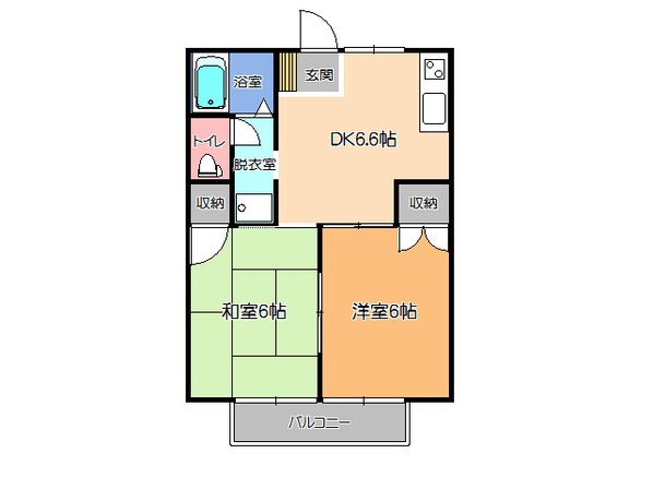 サマックスエダノAの物件間取画像